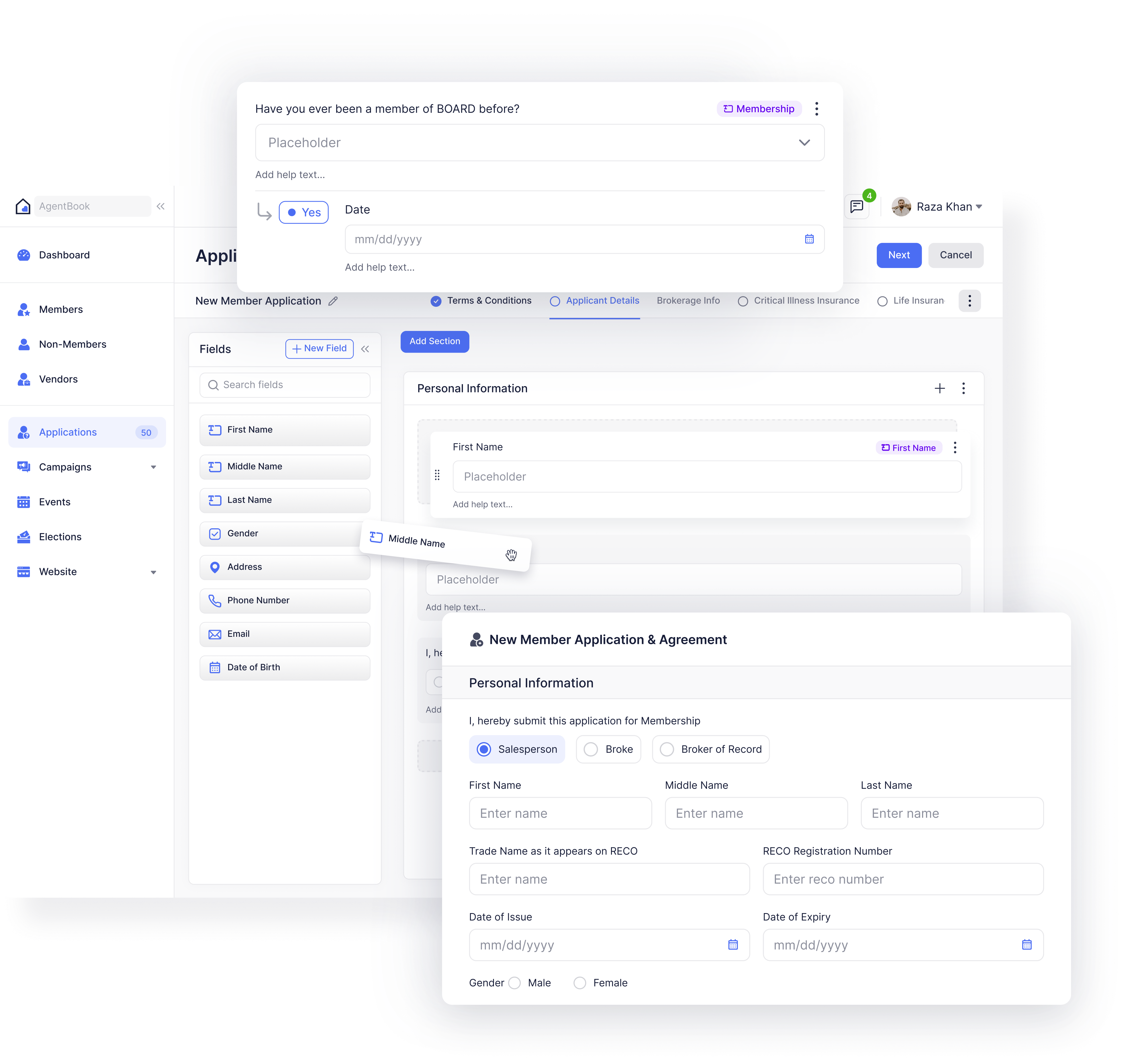 streamline the application the new member application effortlessly