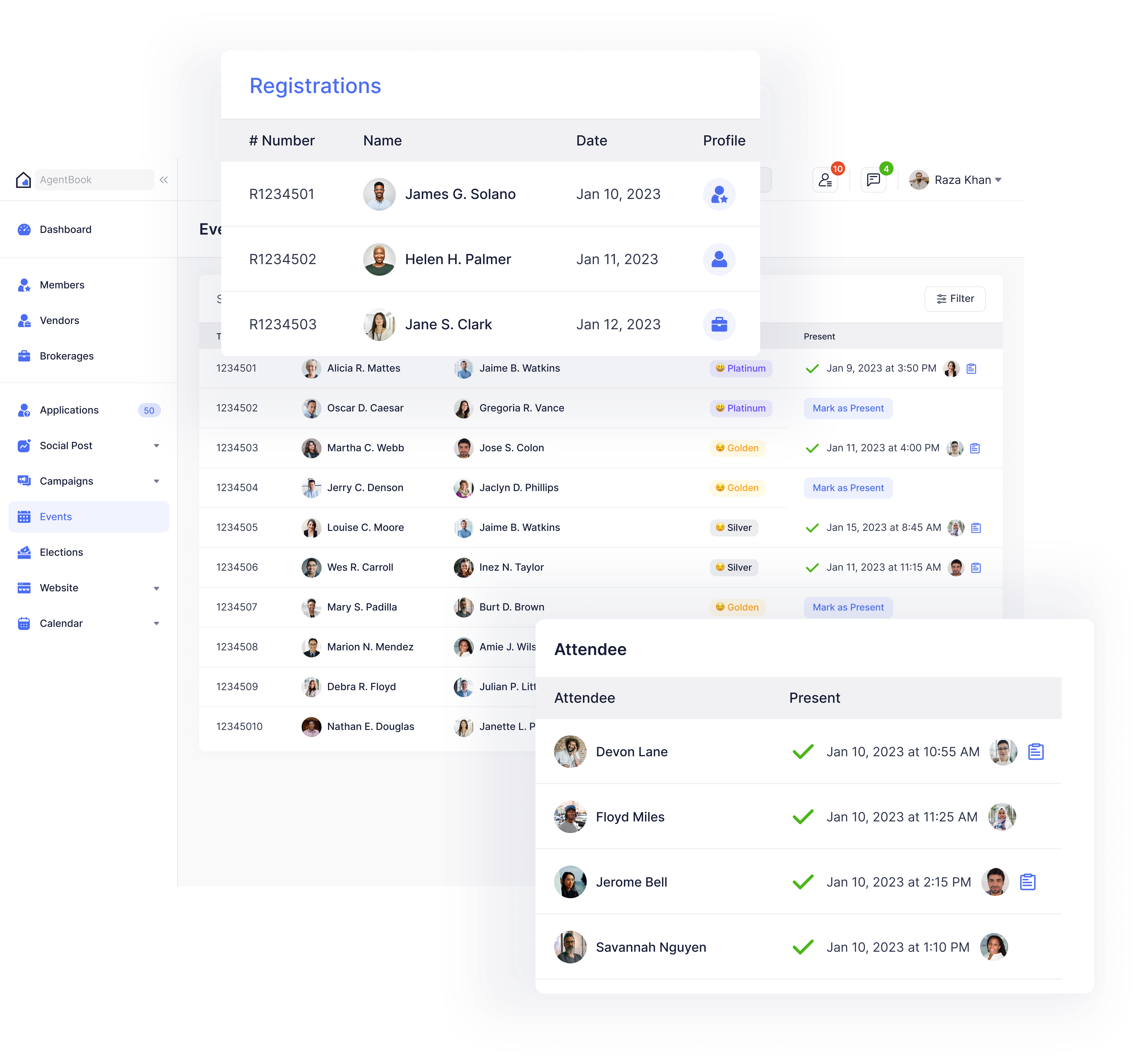 Our unified system equipped with virtual event hosting